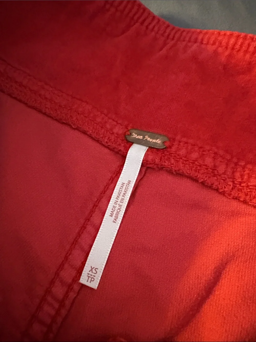 High-Rise Red Velvet Crop Pants Free People XS Ankle Kick Flare In My Feelings